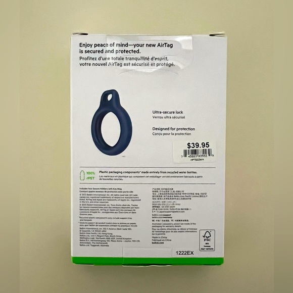 Belkin Apple AirTag Holders w/ Key Rings - Picture 2 of 3